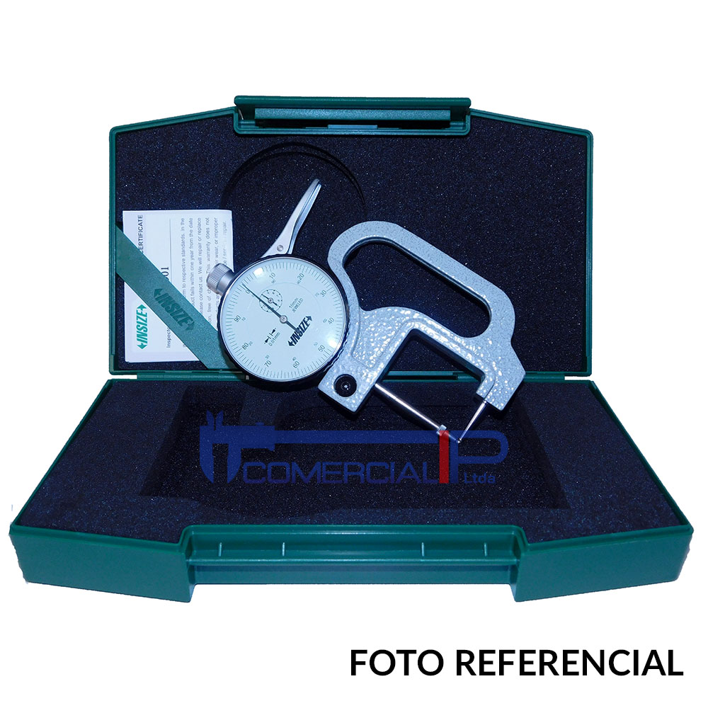 2367-10A MEDIDOR DE ESPESOR 0-10X0.01MM (ESPESOR DE TUBO) INSIZE - Imagen 1
