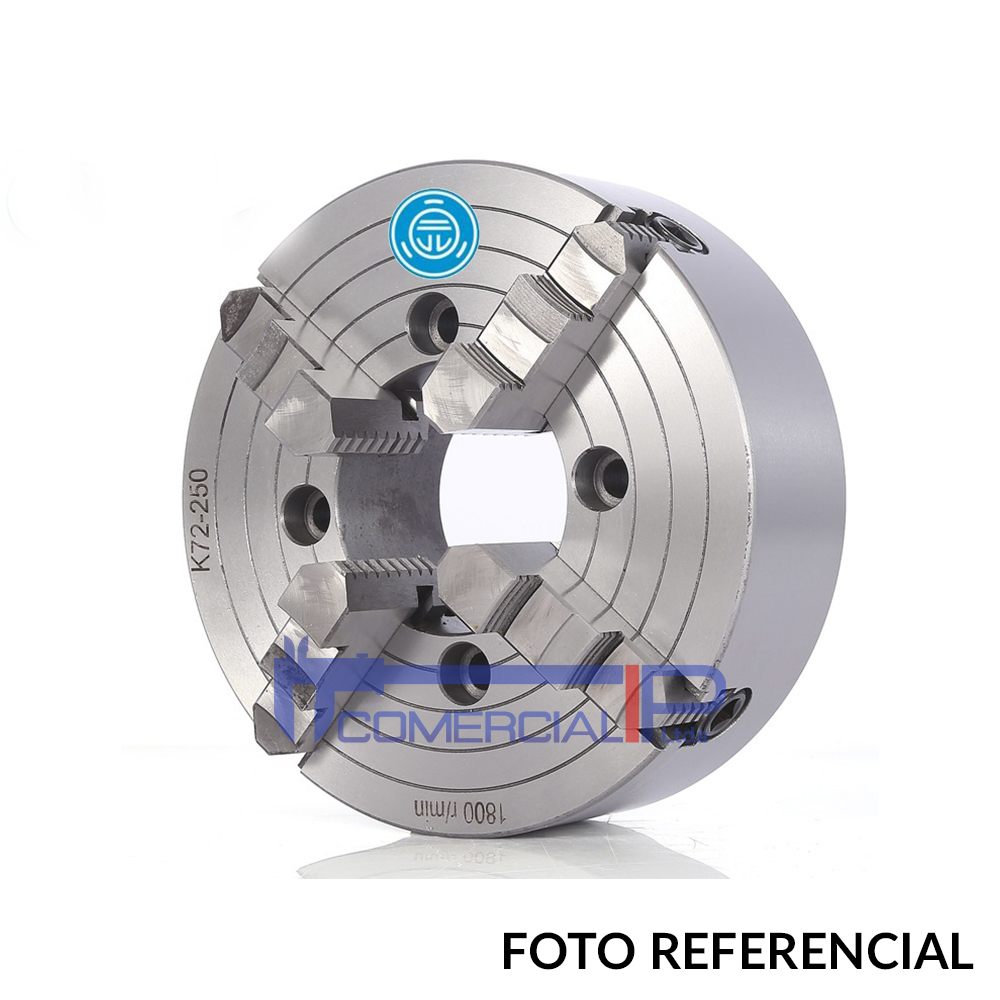 K72-80-100-125-160-200-250-315-320 PLATO DE TORNO 4x100MM 4G (P/HUSILLO 25MM) INDEP. MANTON - Imagen 1